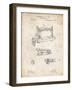 PP37 Vintage Parchment-Borders Cole-Framed Giclee Print