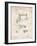 PP37 Vintage Parchment-Borders Cole-Framed Giclee Print