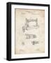 PP37 Vintage Parchment-Borders Cole-Framed Giclee Print