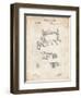 PP37 Vintage Parchment-Borders Cole-Framed Giclee Print