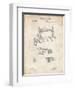 PP37 Vintage Parchment-Borders Cole-Framed Giclee Print