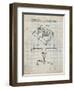 PP374-Antique Grid Parchment Nintendo Joystick Patent Poster-Cole Borders-Framed Premium Giclee Print