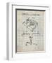 PP374-Antique Grid Parchment Nintendo Joystick Patent Poster-Cole Borders-Framed Premium Giclee Print