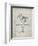 PP374-Antique Grid Parchment Nintendo Joystick Patent Poster-Cole Borders-Framed Giclee Print