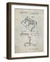 PP374-Antique Grid Parchment Nintendo Joystick Patent Poster-Cole Borders-Framed Giclee Print