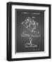 PP374-Black Grid Nintendo Joystick Patent Poster-Cole Borders-Framed Premium Giclee Print