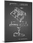 PP374-Black Grid Nintendo Joystick Patent Poster-Cole Borders-Mounted Premium Giclee Print