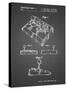 PP374-Black Grid Nintendo Joystick Patent Poster-Cole Borders-Stretched Canvas