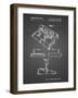 PP374-Black Grid Nintendo Joystick Patent Poster-Cole Borders-Framed Giclee Print