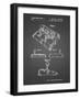 PP374-Black Grid Nintendo Joystick Patent Poster-Cole Borders-Framed Giclee Print