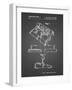 PP374-Black Grid Nintendo Joystick Patent Poster-Cole Borders-Framed Giclee Print