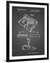 PP374-Black Grid Nintendo Joystick Patent Poster-Cole Borders-Framed Giclee Print
