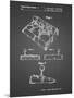 PP374-Black Grid Nintendo Joystick Patent Poster-Cole Borders-Mounted Giclee Print