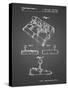 PP374-Black Grid Nintendo Joystick Patent Poster-Cole Borders-Stretched Canvas