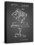 PP374-Black Grid Nintendo Joystick Patent Poster-Cole Borders-Framed Stretched Canvas