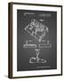PP374-Black Grid Nintendo Joystick Patent Poster-Cole Borders-Framed Giclee Print