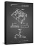 PP374-Black Grid Nintendo Joystick Patent Poster-Cole Borders-Framed Stretched Canvas