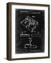 PP374-Black Grunge Nintendo Joystick Patent Poster-Cole Borders-Framed Giclee Print