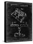 PP374-Black Grunge Nintendo Joystick Patent Poster-Cole Borders-Framed Stretched Canvas