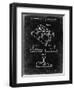 PP374-Black Grunge Nintendo Joystick Patent Poster-Cole Borders-Framed Premium Giclee Print