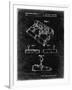 PP374-Black Grunge Nintendo Joystick Patent Poster-Cole Borders-Framed Premium Giclee Print