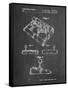 PP374-Chalkboard Nintendo Joystick Patent Poster-Cole Borders-Framed Stretched Canvas