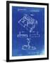 PP374-Faded Blueprint Nintendo Joystick Patent Poster-Cole Borders-Framed Giclee Print