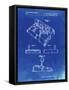 PP374-Faded Blueprint Nintendo Joystick Patent Poster-Cole Borders-Framed Stretched Canvas