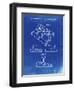 PP374-Faded Blueprint Nintendo Joystick Patent Poster-Cole Borders-Framed Giclee Print