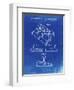 PP374-Faded Blueprint Nintendo Joystick Patent Poster-Cole Borders-Framed Giclee Print