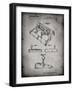 PP374-Faded Grey Nintendo Joystick Patent Poster-Cole Borders-Framed Giclee Print