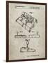 PP374-Sandstone Nintendo Joystick Patent Poster-Cole Borders-Framed Premium Giclee Print