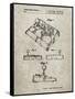 PP374-Sandstone Nintendo Joystick Patent Poster-Cole Borders-Framed Stretched Canvas