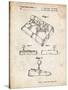 PP374-Vintage Parchment Nintendo Joystick Patent Poster-Cole Borders-Stretched Canvas