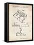 PP374-Vintage Parchment Nintendo Joystick Patent Poster-Cole Borders-Framed Stretched Canvas