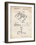 PP374-Vintage Parchment Nintendo Joystick Patent Poster-Cole Borders-Framed Giclee Print