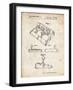 PP374-Vintage Parchment Nintendo Joystick Patent Poster-Cole Borders-Framed Giclee Print