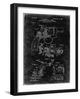 PP375-Black Grunge Smith and Wesson Hammerless Pistol 1898 Patent Poster-Cole Borders-Framed Giclee Print