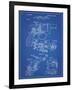 PP375-Blueprint Smith and Wesson Hammerless Pistol 1898 Patent Poster-Cole Borders-Framed Giclee Print
