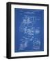 PP375-Blueprint Smith and Wesson Hammerless Pistol 1898 Patent Poster-Cole Borders-Framed Giclee Print