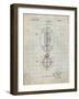 PP379-Antique Grid Parchment Football Game Ball 1925 Patent Poster-Cole Borders-Framed Giclee Print