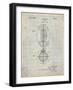 PP379-Antique Grid Parchment Football Game Ball 1925 Patent Poster-Cole Borders-Framed Giclee Print
