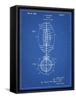 PP379-Blueprint Football Game Ball 1925 Patent Poster-Cole Borders-Framed Stretched Canvas