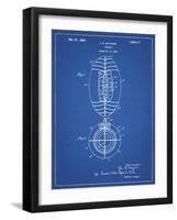 PP379-Blueprint Football Game Ball 1925 Patent Poster-Cole Borders-Framed Giclee Print