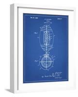 PP379-Blueprint Football Game Ball 1925 Patent Poster-Cole Borders-Framed Giclee Print