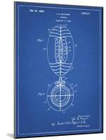 PP379-Blueprint Football Game Ball 1925 Patent Poster-Cole Borders-Mounted Giclee Print