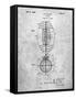 PP379-Slate Football Game Ball 1925 Patent Poster-Cole Borders-Framed Stretched Canvas