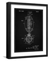 PP379-Vintage Black Football Game Ball 1925 Patent Poster-Cole Borders-Framed Giclee Print