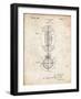 PP379-Vintage Parchment Football Game Ball 1925 Patent Poster-Cole Borders-Framed Giclee Print