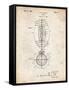 PP379-Vintage Parchment Football Game Ball 1925 Patent Poster-Cole Borders-Framed Stretched Canvas